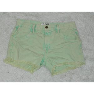 Wildfox Shorts‎ Denim Cut-Off Women's Size 25 Mint Green